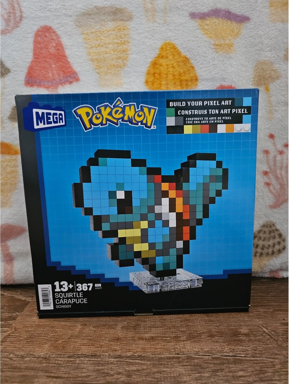 Mega Pokemon Squirtle Pixel Art Building Set